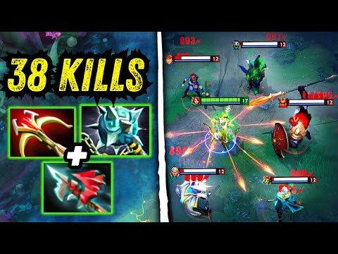 Insane Midlane Windranger 38Kills Insane Burst Daedalus + Gleipnir + Pike Builds No Escape Dota 2