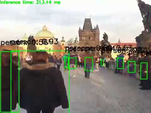 Opencv DNN module with YoloDarknet on Charles Bridge Prague