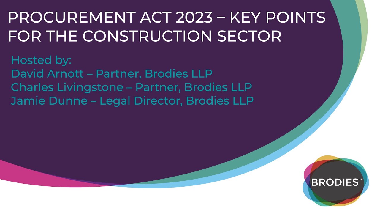 Procurement Act 2023 – key points for the construction sector