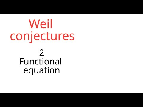 Weil conjectures 2: Functional equation