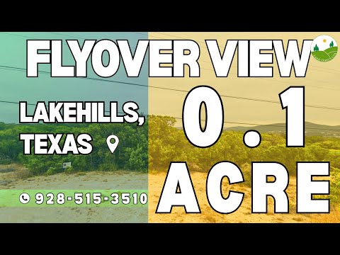 Fly Over - 0.1  acre land for sale in Lakehills, Texas [170420]
