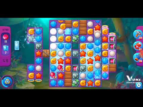 Fishdom. 8789 super hard level no boosters and diamonds. 14 moves