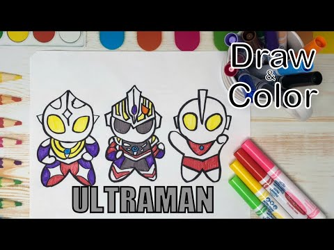 How to Draw and Color Ultraman|Coloring Pages|Coloring Videos for kids|Drawing Ideas|Crayola|Art