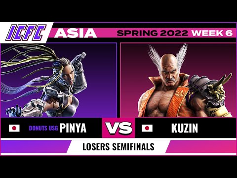Pinya (Master Raven) vs Kuzin (Heihachi) Losers Semifinal ICFC TEKKEN Asia: Spring 2022 - Week 6