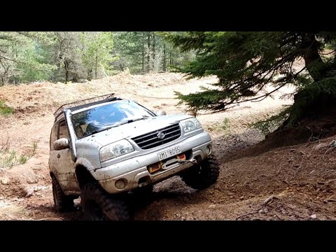 Grand Vitara with no diff lock vs Grand Vitara with protrack air diff lock