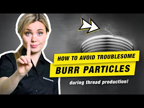 How to avoid troublesome burr particles during thread production