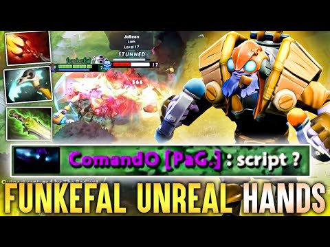 Reason Why He Is Called Tinker God - Funkefal With Unreal Scripted Hands Dota 2