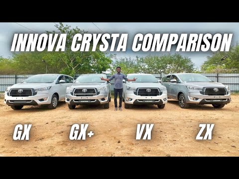 Toyota Innova Crysta 2025 GX vs GX+ vs VX vs ZX | Which is Best? | Full Price & Features Tamil