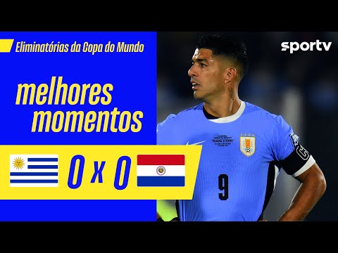 Gols e lances de Uruguai x Paraguai