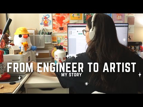 How I Went From Engineer to Full-Time Artist | Healing Through Art | Studio Vlog