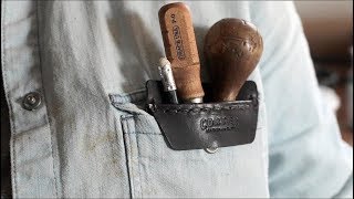 Making A Leather Pocket Protector