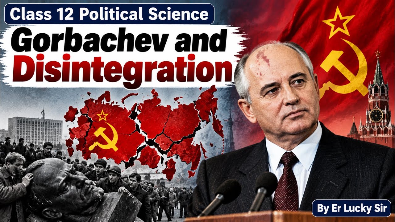 Gorbachev and Disintegration  | Chapter 1 The End of Bipolarity | Class 12 Political Science