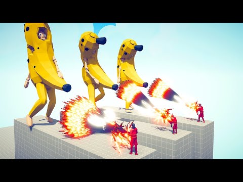 3x GIANT BANANA vs TRIO EVERY GOD - Totally Accurate Battle Simulator 2024