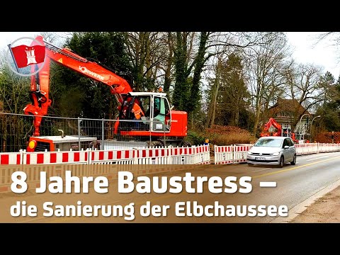 Die Elbchaussee wird aufgerissen – Der Beginn von 8 Jahren Verkehrschaos