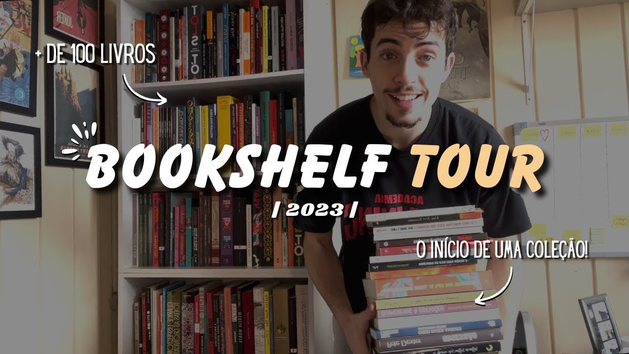BOOKSHELF tour 2023 📚 Mostrando Todos os Meus Livros( o início de uma coleção )