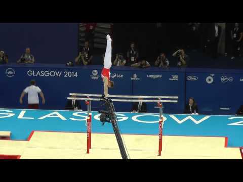 Nile Wilson (ENG) - Parallel Bars - 2014 Commonwealth Games (Finals)