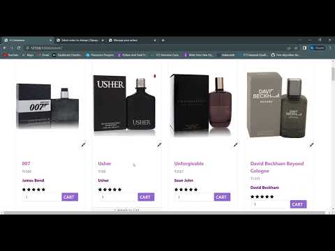 Fragrance Full Stack E-Commerce Project in Django