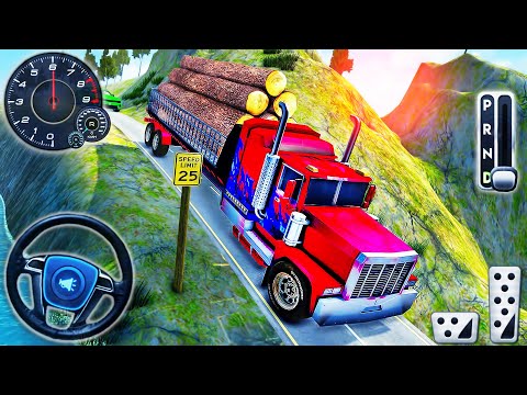 Offroad Cargo Truck Driving Simulator - Heavy Transporter Logging Hill Driver 3D - Android GamePlay