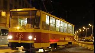 preview picture of video 'Трамваи Татра-Юг # 454 и Tatra T6B5 # 453'