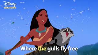 Just Around The River Bend | Pocahontas Lyric Video | DISNEY SING-ALONGS