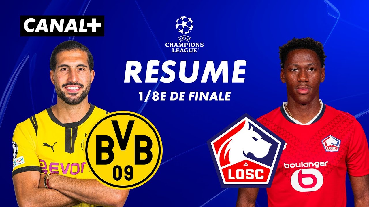 Le résumé de Dortmund / Lille - Ligue des Champions 2024-25 (1/8e de finale aller)
