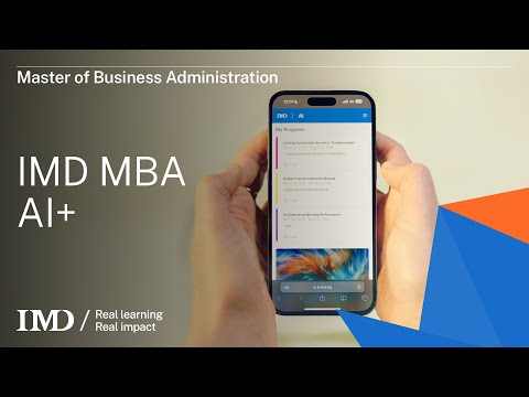 IMD's new GPT - MBA AI+