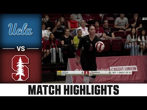 UCLA vs. Stanford Match Highlights | 2025 ACC Volleyball