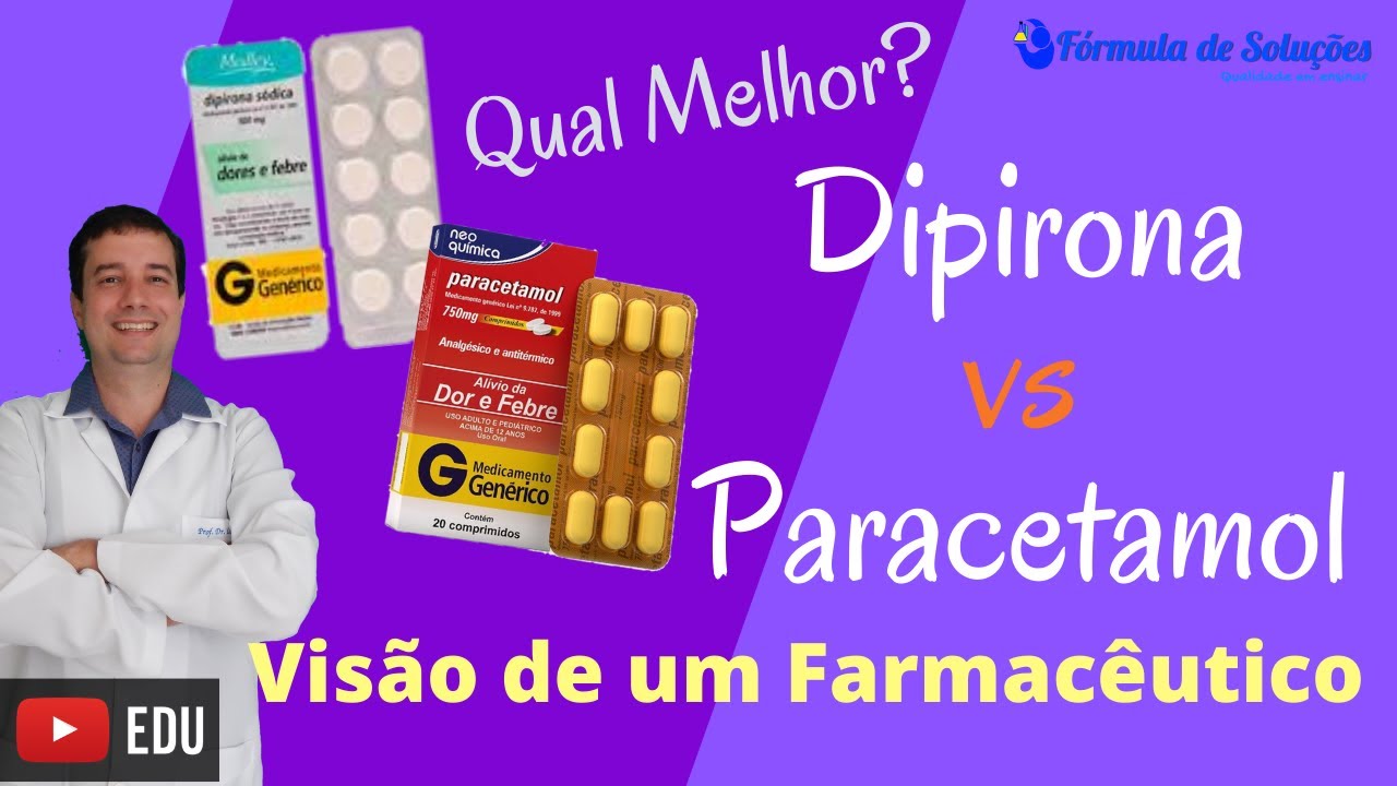Dipirona x Paracetamol : Visão do Farmacêutico