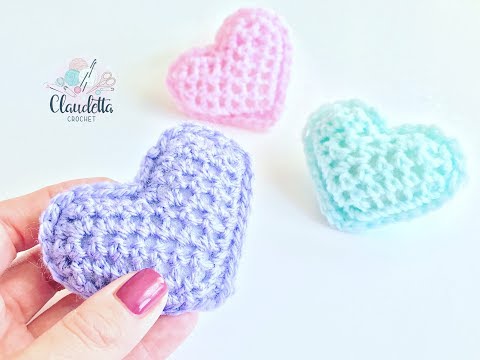 GANZ EINFACHES 3D Herz häkeln / super für Anfänger geeignet