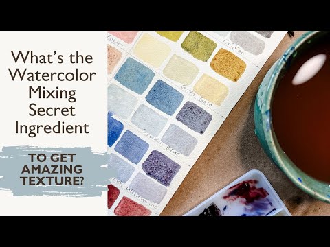 What’s the Watercolor Mixing Secret Ingredient To Get Amazing Texture?