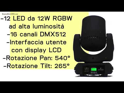 Soundsation Mhl12-12w RGBW - Testa Mobile Beam MultiFunctional