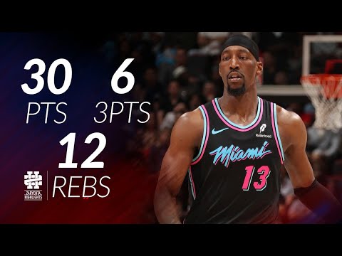 Bam Adebayo 30 pts 6 threes 12 rebs vs Thunder 25/26 season