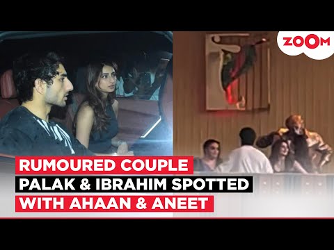Ibrahim Ali Khan & Palak Tiwari spotted with Ahaan Panday & Aneet Padda amid dating rumours