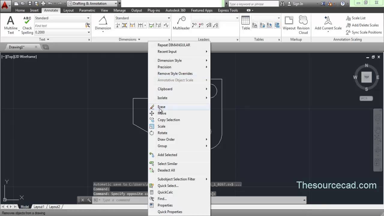 Basic dimensioning in AutoCAD