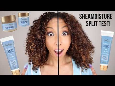 NEW!! SheaMoisture Manuka Honey + Yogurt Split Test!...