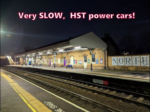 RARE, back to back, HST power cars through Northwich.19th january 2026