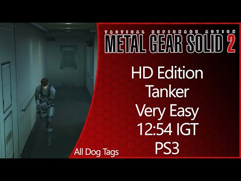 MGS2: HD Edition | PS3 | Tanker | Very Easy | All Dog Tags | 12:54 IGT