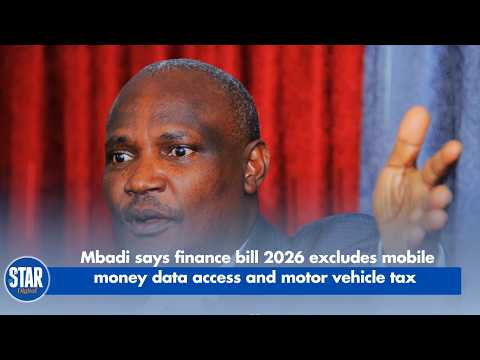 Mbadi Says Finance Bill 2026 Excludes Mobile Money Data Access and Motor Vehicle Tax