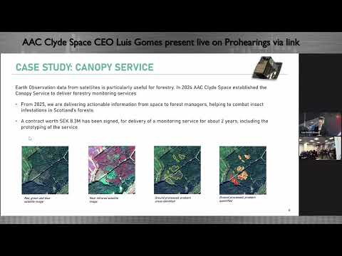 AAC Clyde Space CEO Lous Gomes company presentation at ProHearings