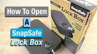 How To Open a SnapSafe Lock Box