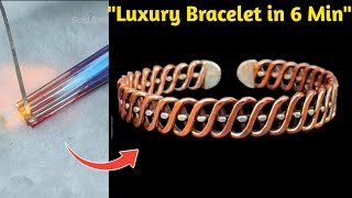 From Silver Wire to Luxury Bracelet – Handmade in 6 Minutes