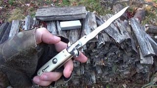 Real Power Cannot Be Given. It Must Be Taken. Godfather Stiletto Kris Automatic Knife, Review ($30)