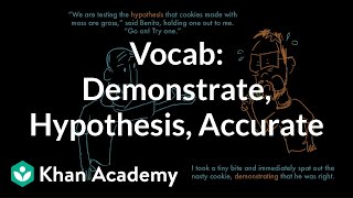 Demonstrate, Hypothesis, Accurate | Vocabulary | Khan Academy