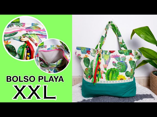 Vídeo relacionado con Lekespring Bolsa de Playa Grande con Cremallera, Bolso Playa Mujer Impermeable Bolsa de Playa XXL Familiar Beach Tote Bag, Rayas