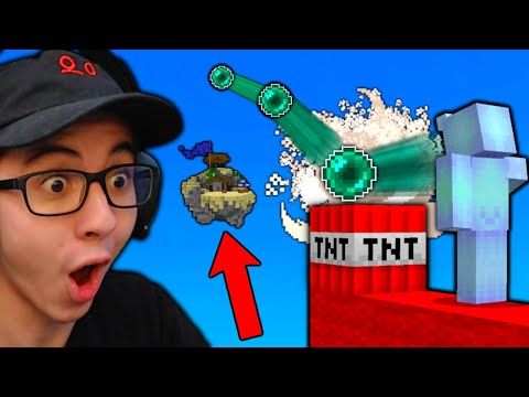 The LONGEST Ender Pearl TNT Cannon in Minecraft Bedwars...