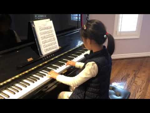 7yrs Audrey plays Etude in D Major, Op. 100, No. 3 by Bertini