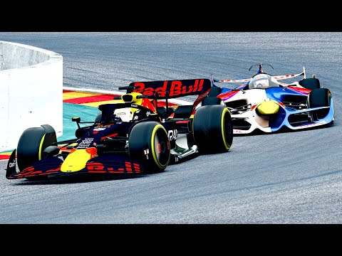 Red Bull F1 2022 vs Red Bull F1 2025 Concept at Spa
