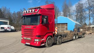 Scania R490 cabeza tractora + semirremolque de cama baja | Imagen 4 - Autoline