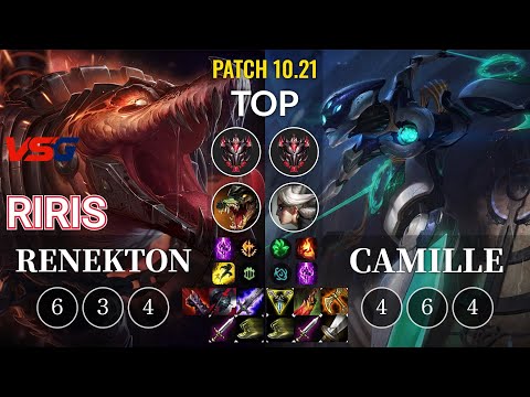 VSG Riris Renekton vs Camille Top - KR Patch 10.21