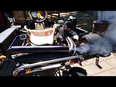 Rotax fr125 first start after top end rebiuld